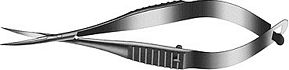 Cohan-Vannas Curved Iris Scissors - E3349